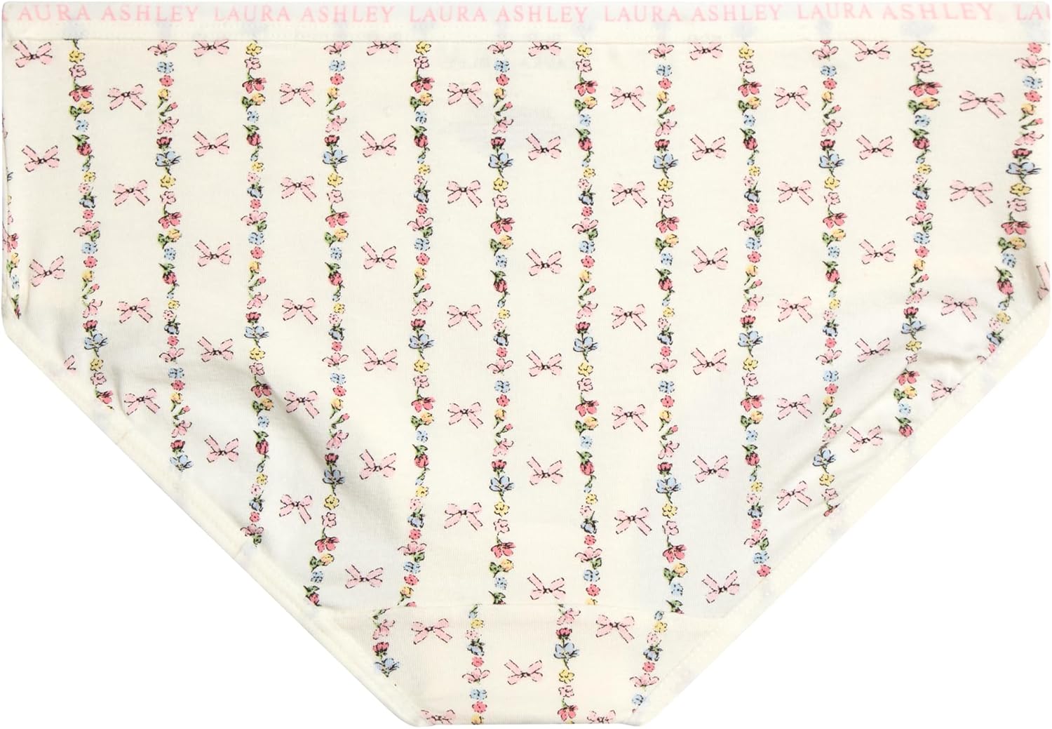 Laura Ashley Girls Underwear - 5 Pack Soft Stretch Breathable Panties for Girls - Lightweight