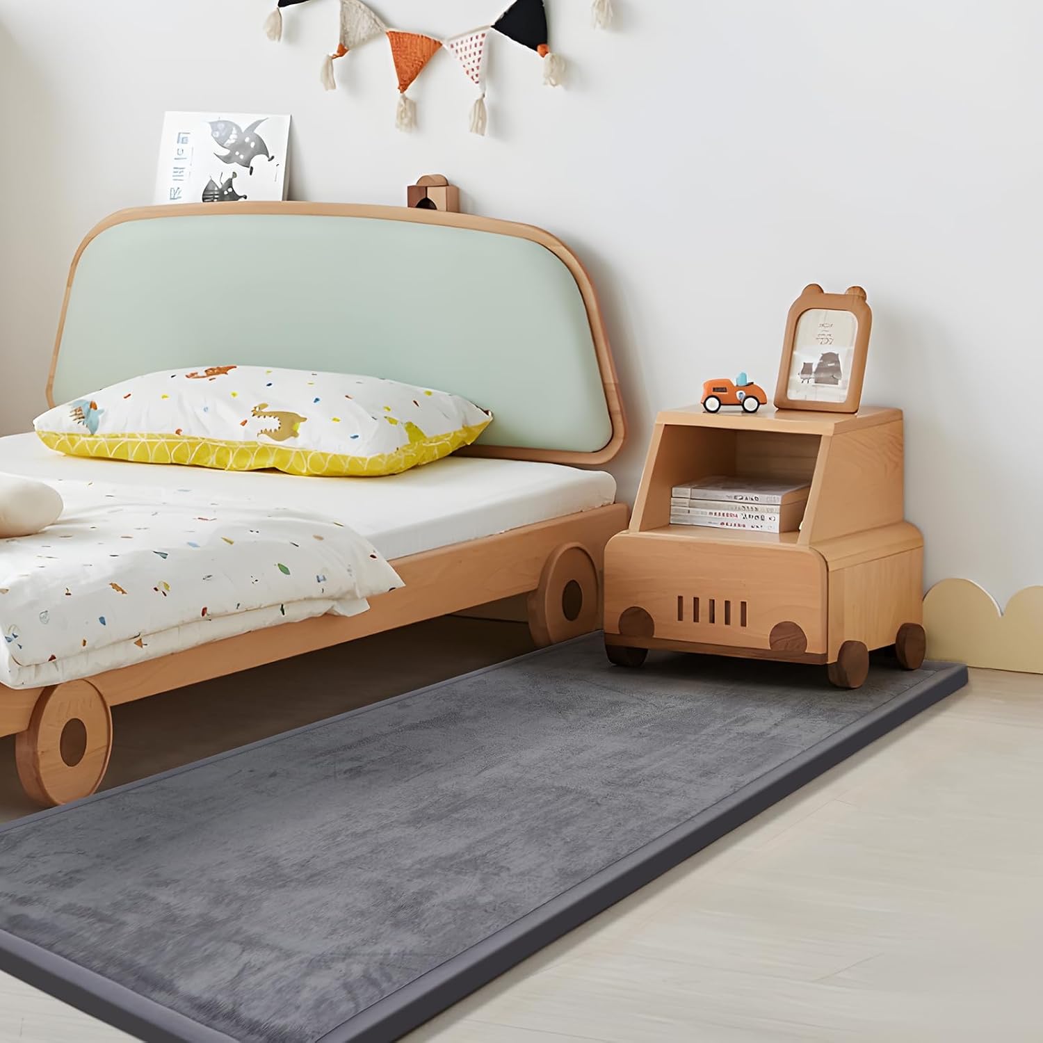 Play Mat for Babies Toddlers,1.3" Thick Elasti-Foam Anti-Fall Cushion Mat for Kids Room,28×72