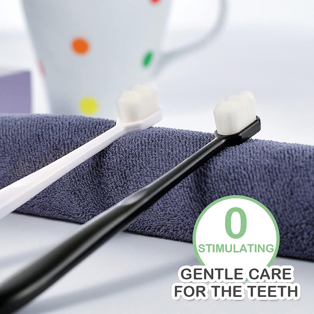 EasyHonor Extra Soft Toothbrush for Sensitive Gums, Micro-Nano Manual Toothbrush with 20000 Soft