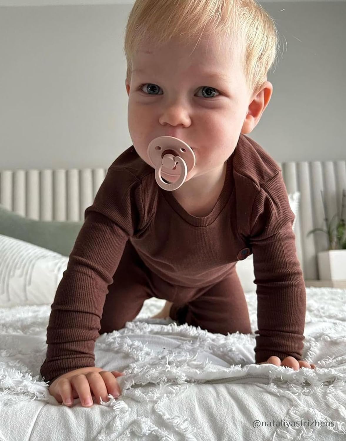 moimoln Pajamas Set 6M-5Y Solid Ribbed Unisex Baby & Toddler, Soft Viscose, Snug-Fit, Everyday
