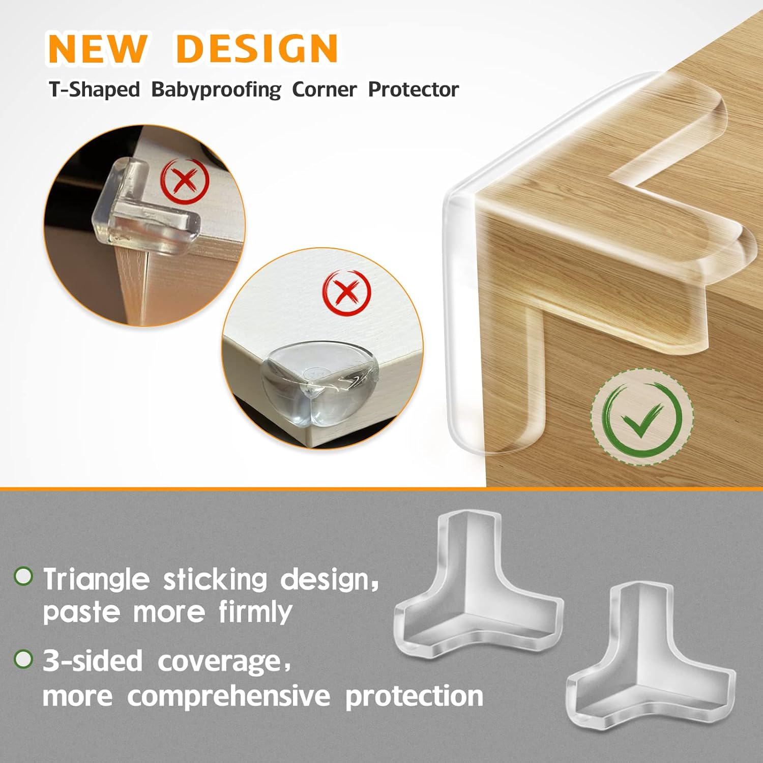 12 Pack Corner Protector, Clear Corner Guards Table Edge Protectors, Baby Safety Corner Bumpers