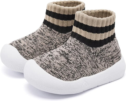 Eashi Baby Boy Girl Non-Skid Indoor Infant Walking Shoes Breathable Warm Elastic Sock Shoes with