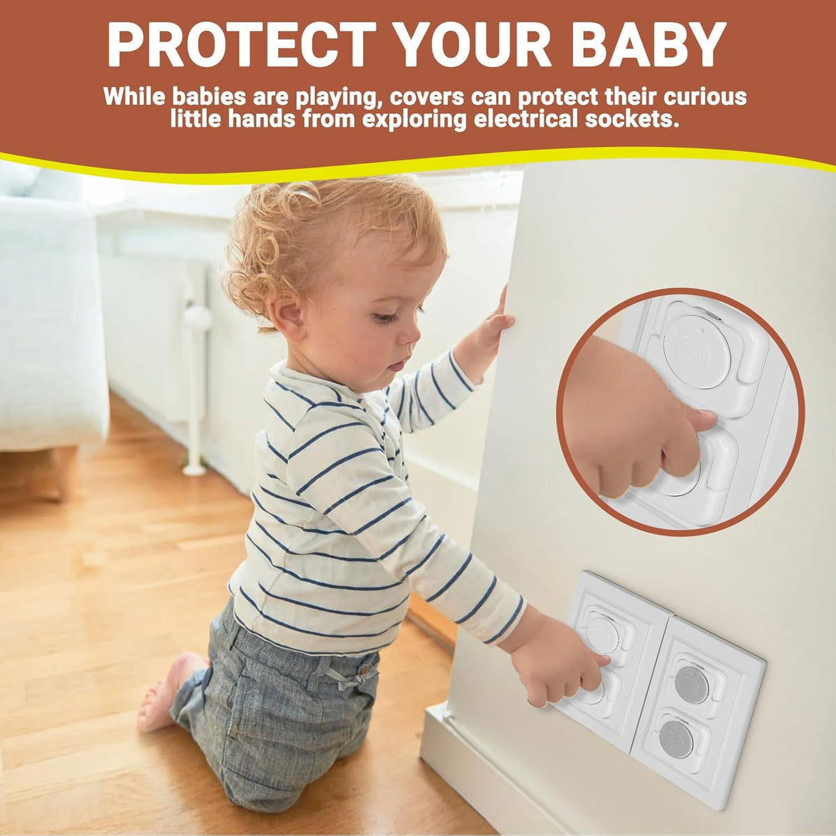 Outlet Covers Baby Proofing, 40 Pack Child Proof Plug Socket Covers Electric Plug Protectors Safety