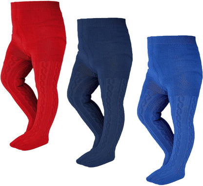 EPEIUS Baby Girl Tights Thick Cable Knit Leggings Stockings Cotton Pantyhose for Newborn Infant