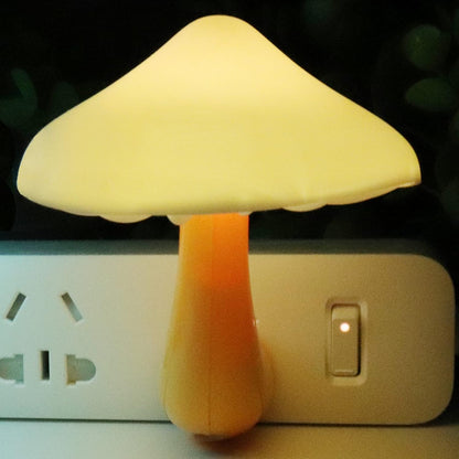 AUSAYE Sensor LED Night Light Plug in Wall Lamp, Energy Saving NightLight Cute Mushroom Night