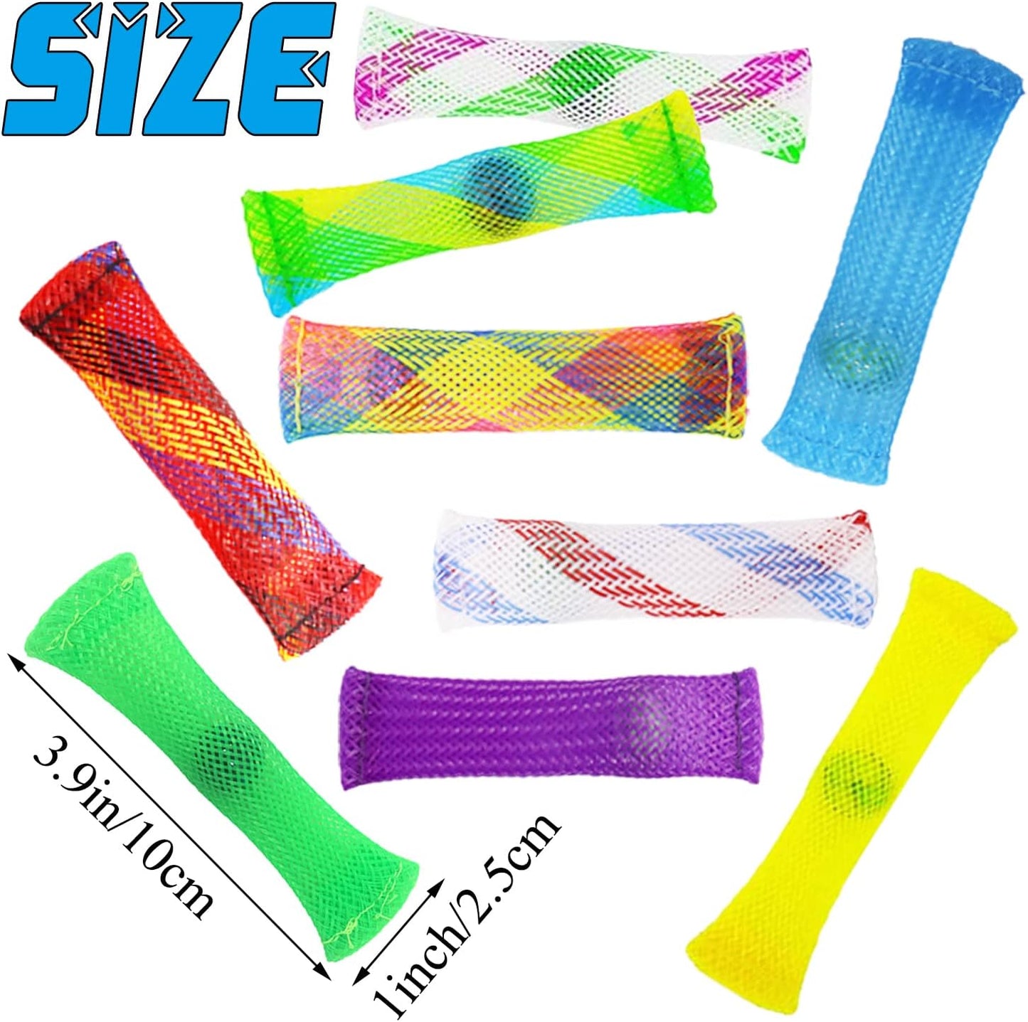 50 Pack Marble Mesh Fidget Toys,Sensory Stress RelieveToy,Marble and Mesh Fidgets for Adults and