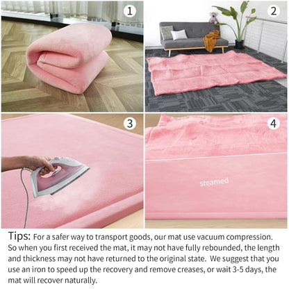 Play Mat for Babies Toddlers,1.3" Thick Elasti-Foam Anti-Fall Cushion Mat for kids Room,28×72