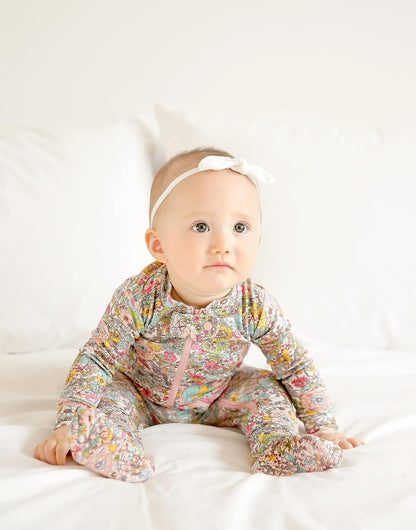 VAENAIT BABY Infant Toddler Boys Girls Footed One-Piece Sleep and Play Premium Modal Pajamas 1-2