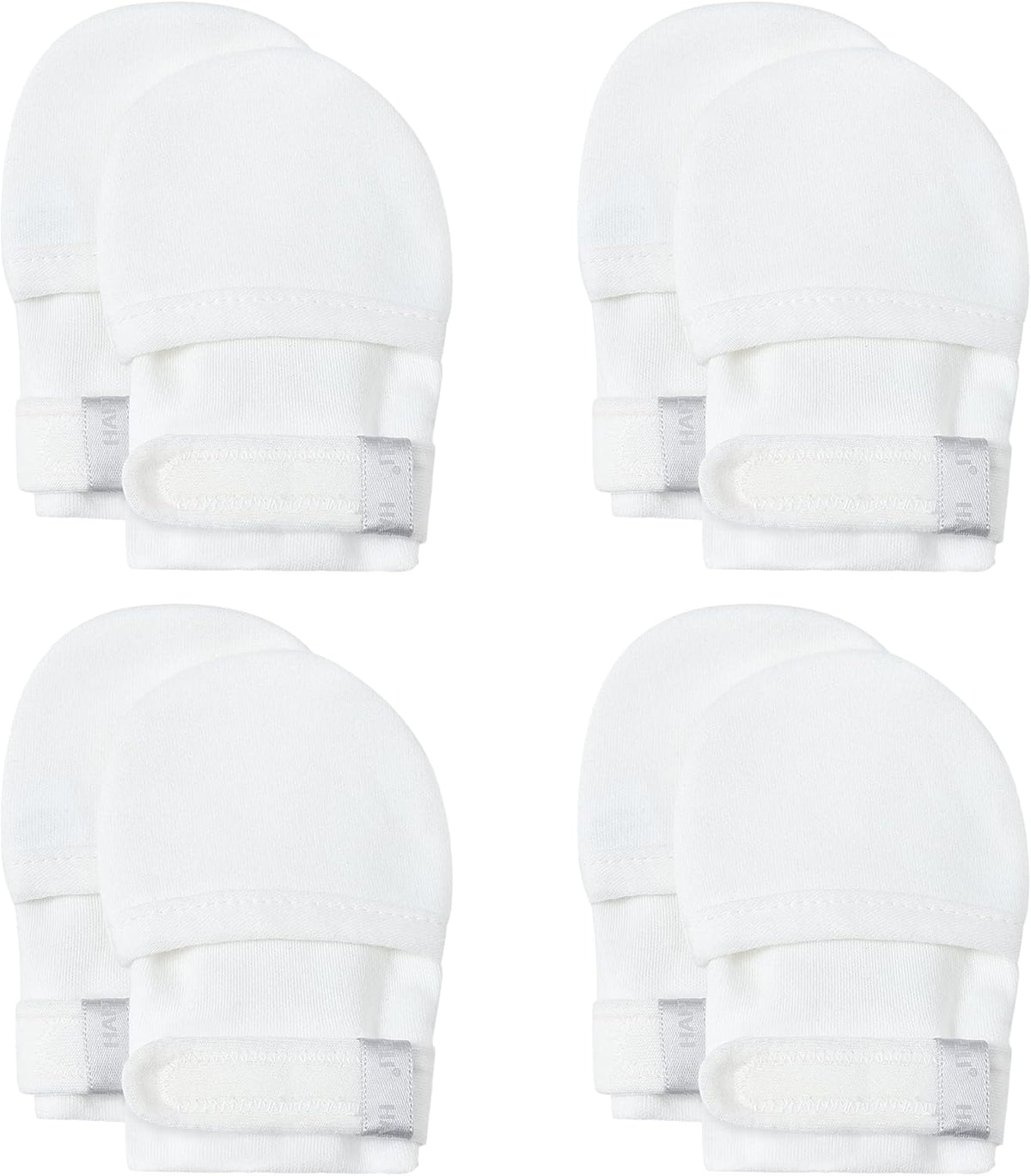 HAPIU Baby No Scratch Mittens Stay On, 100% Cotton Breathable, Adjustable Infant Gloves for Boys