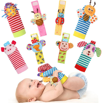 Wrist Rattles Foot Finder Rattle Sock Baby Toy, Rattle Toy, Arm Hand Bracelet Rattle, Feet Leg