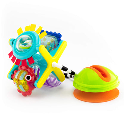 Sassy Fishy Fascination Station 2-in-1 Suction Cup High Chair Toy, Developmental Tray Toy for Early
