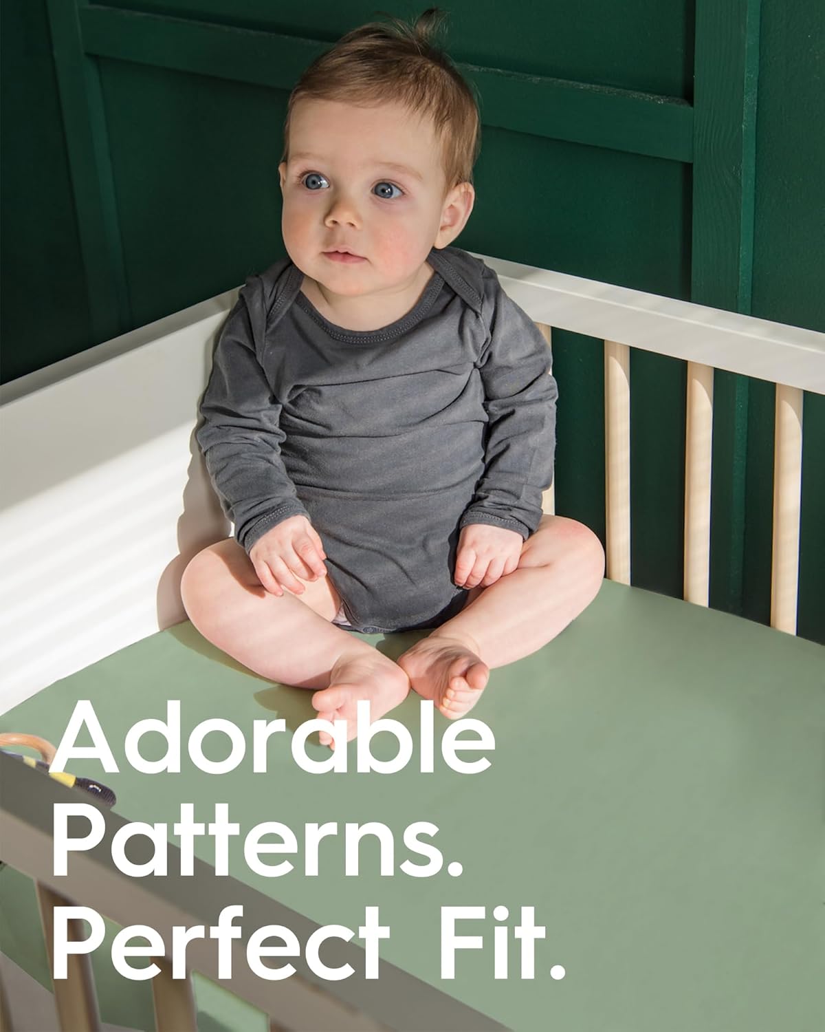 Crib Sheets for Boy Girl, Premium Soft Crib Mattress Fitted Sheet, Ultra Breathable Baby Sheets