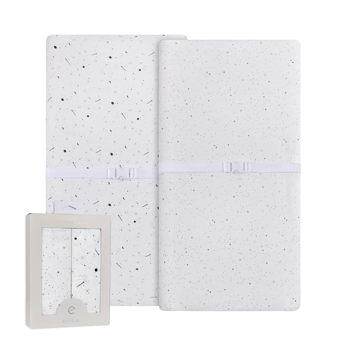 Ely’s & Co. Changing Pad Cover, Diaper Changing Table Sheets, 2 Pack, Cradle Sheet Set for Baby