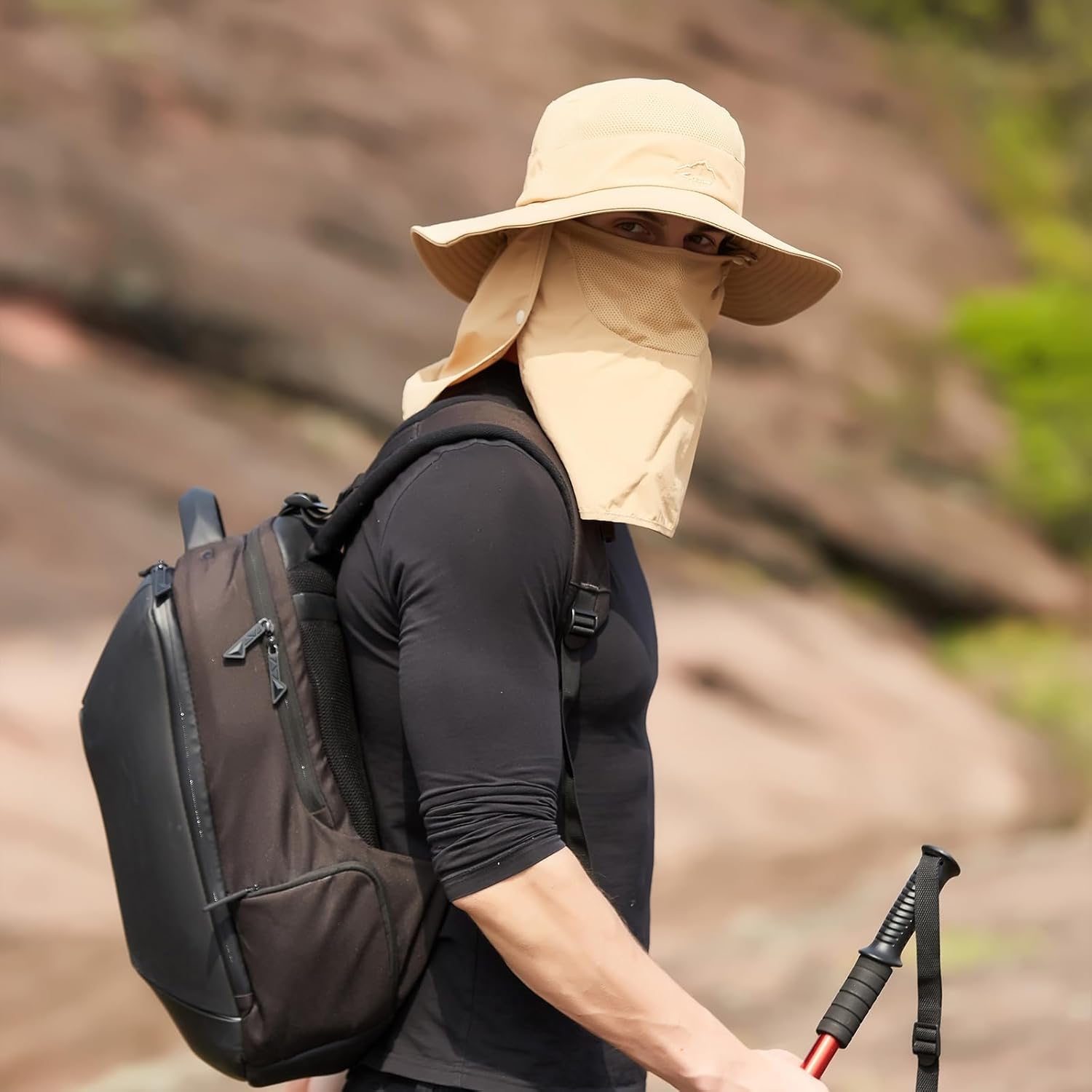 Sun Hats for Men Women Fishing Hat UPF 50+ Breathable Wide Brim Summer UV Protection Hat