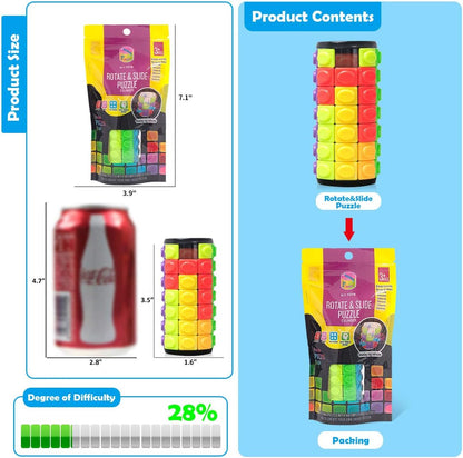 R.Y.TOYS Rotate and Slide Puzzle-Design Patent,Fidget Toys(Restore Order/Create Patterns) 8