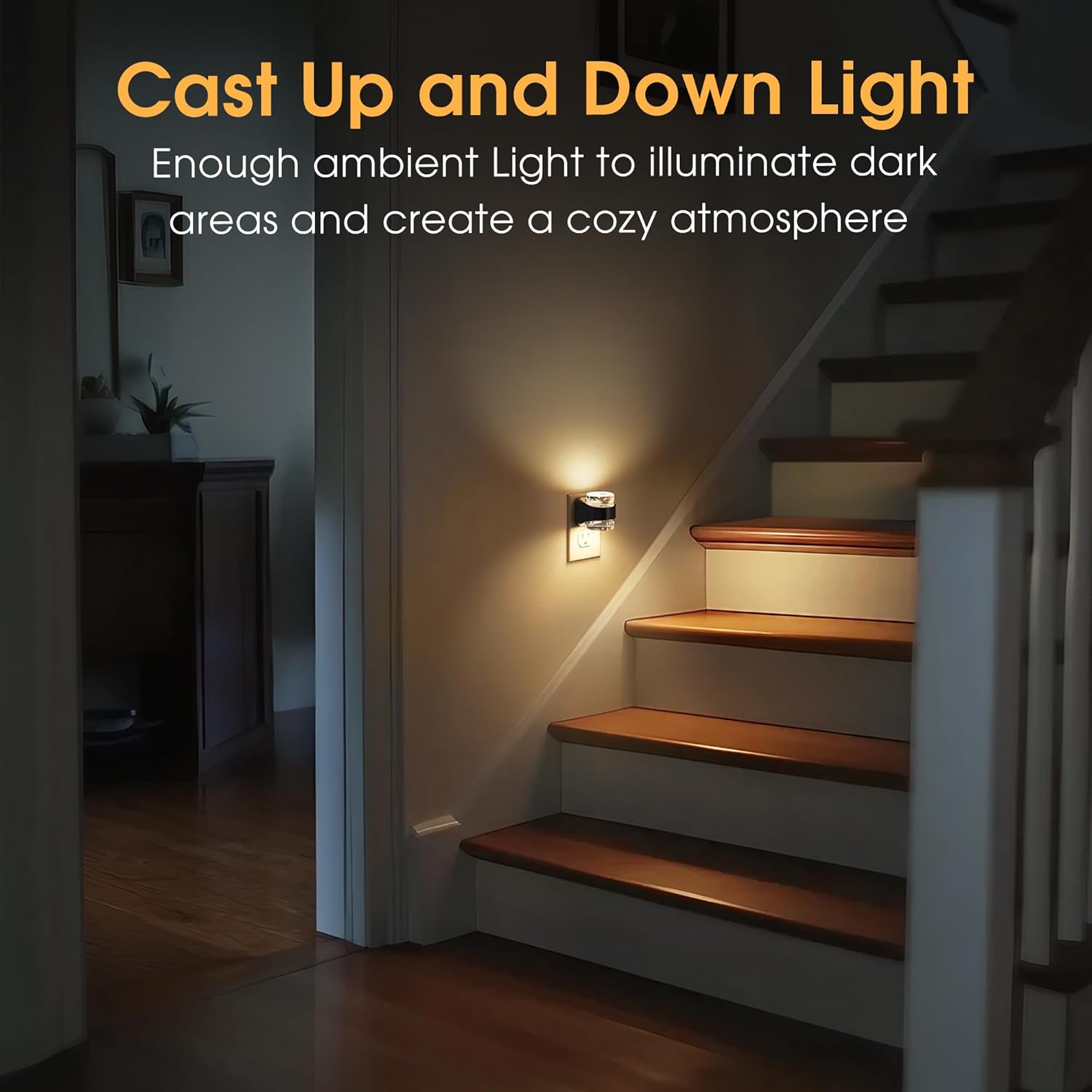 Briignite LED Night Light Plug into Wall[2 Pack] Dimmable Night Light with Bubble Design