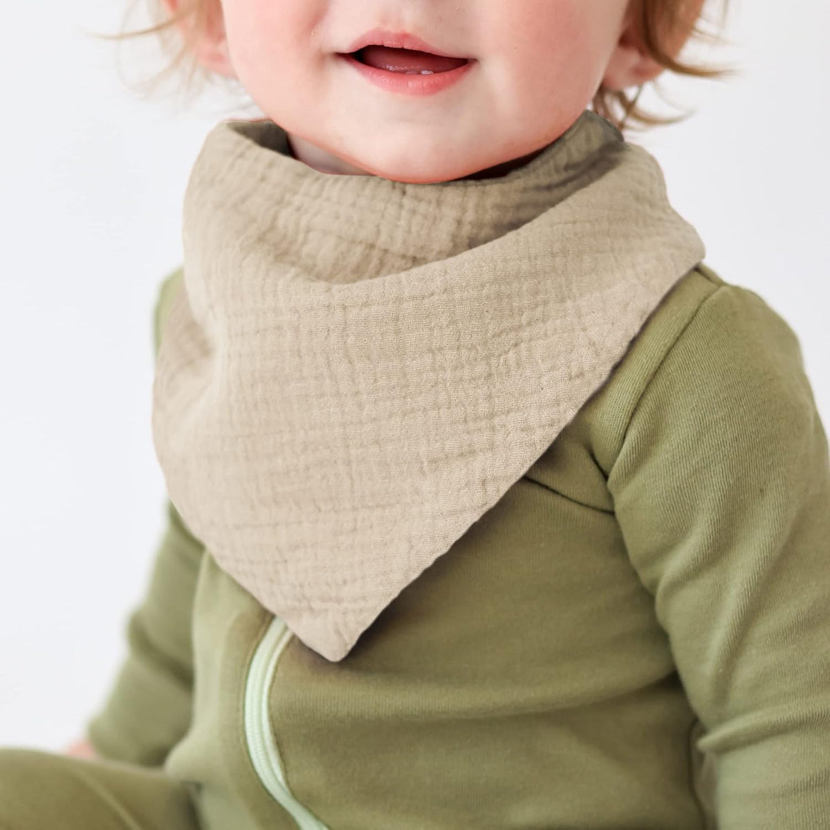 Konssy Muslin Baby Bibs 10 Pack Baby Bandana Drool Bibs 100% Cotton for Unisex Boys and Girls, Soft