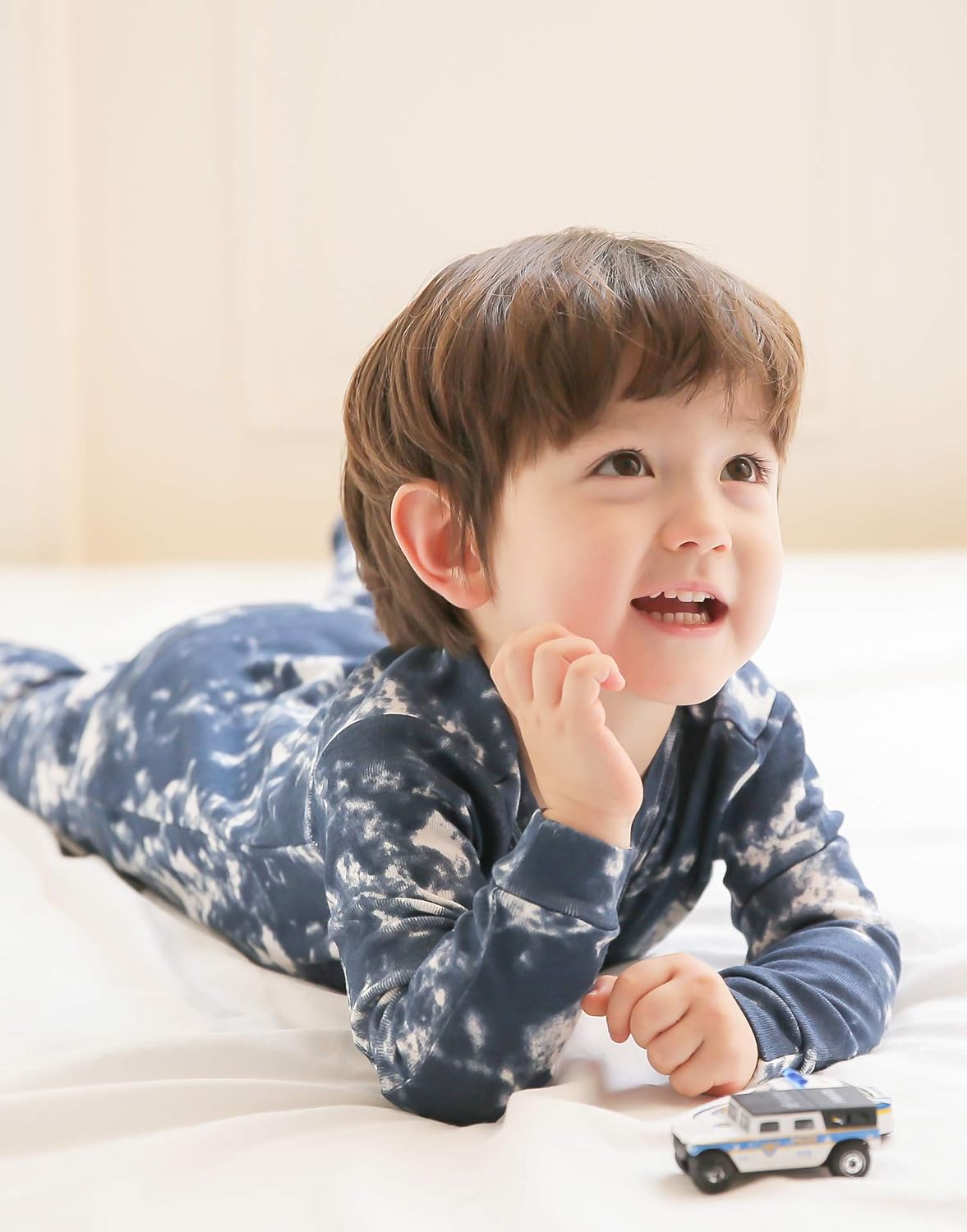 VAENAIT BABY 12M-12Y Toddler Kids Boys Girls 100% Cotton Marbling Tiedye Sung Fit Sleepwear Pajamas