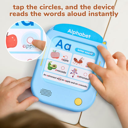 JoyCat Kids Learning Tablet, 156-Page Talking Phonics Flash Cards