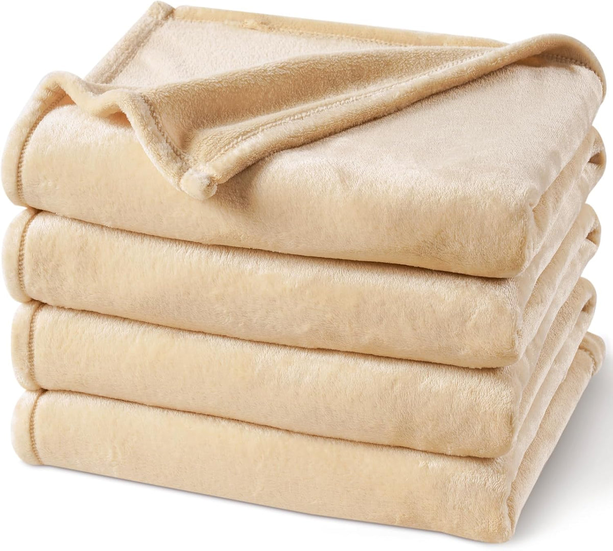 PHF Ultra Soft Fleece Blanket Queen Size, No Shed No Pilling Luxury Plush Cozy 300GSM Lightweight