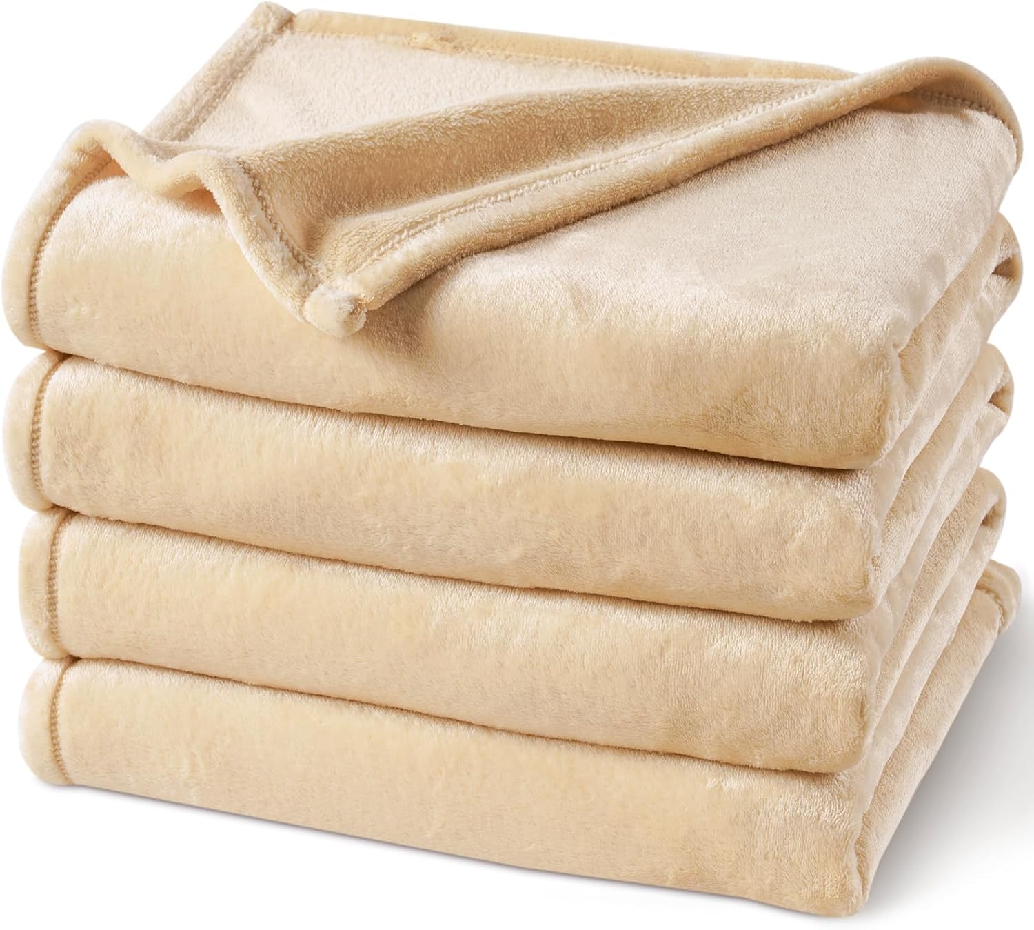 PHF Ultra Soft Fleece Blanket Queen Size, No Shed No Pilling Luxury Plush Cozy 300GSM Lightweight