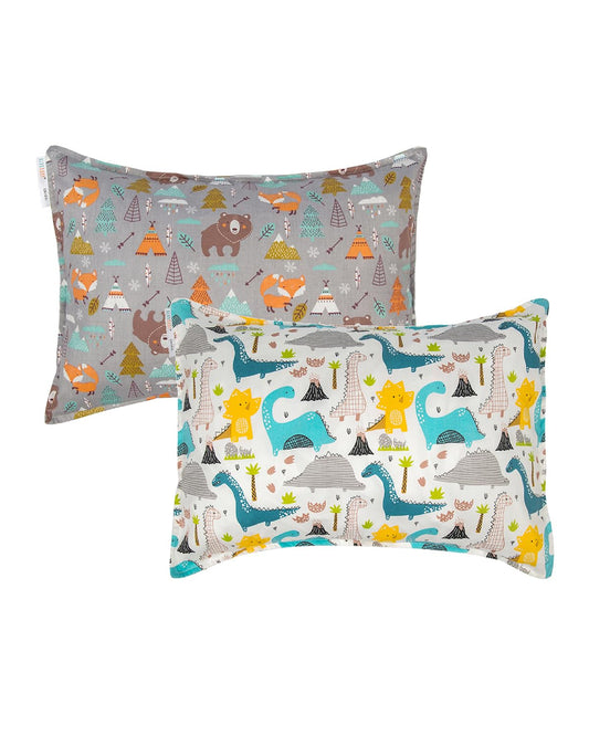 ALVABABY Toddler Pillowcases 2 Pack Organic Cotton Kids Pillow Cover Fit 13"x 18" or 12"x16"
