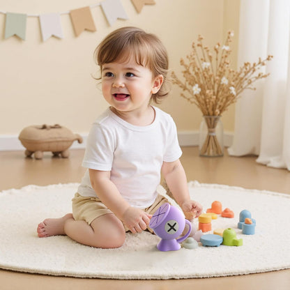 Li&Zhao Toddler Snack Cups - Baby Snack Containers Silicone Snack Cups for Toddlers Spill Proof