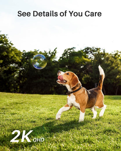 WUUK Add-on Outdoor Camera, Requires Base Station, Home Security Cameras Wireless Outdoor, 2K HD
