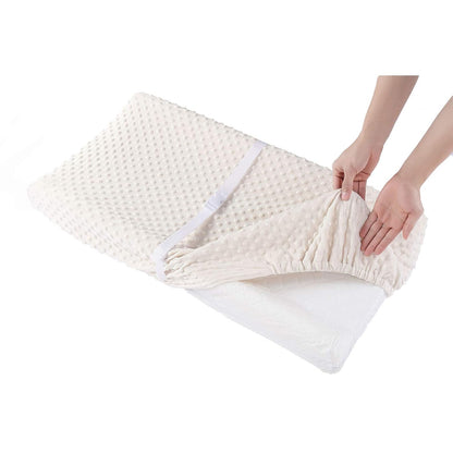 Baby Changing Pad Cover, Super Soft Plush Dot Diaper Changing Table Covers for Baby Girls and Boys