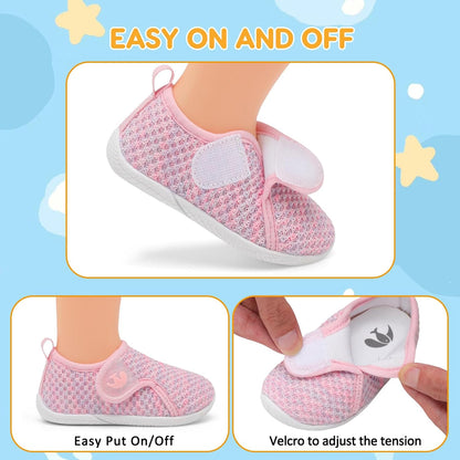 FEETCITY Toddler Walking Shoes Slip On Toddler Shoes Boys Girls Kids Sports Sneakers Casual School