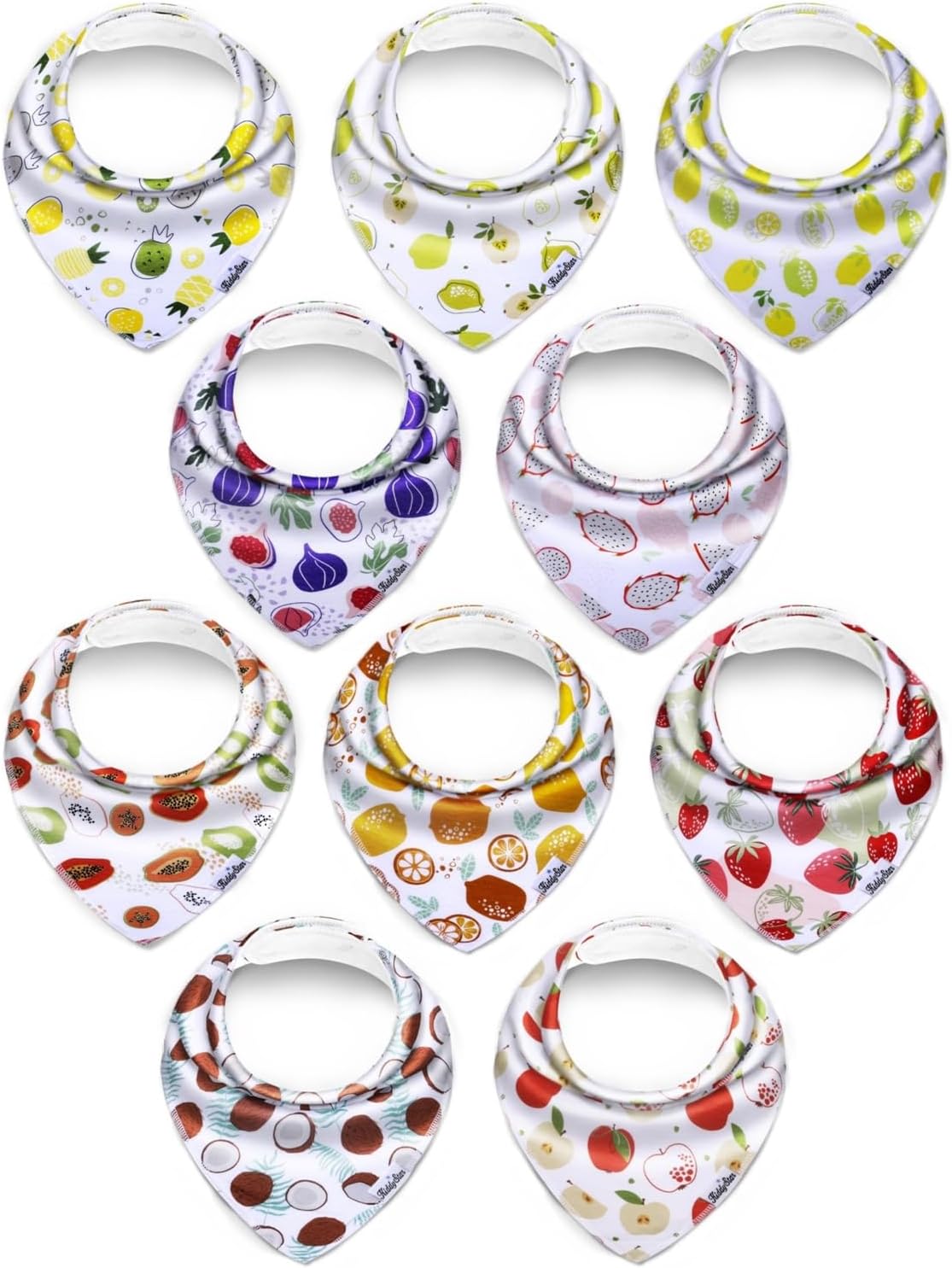 Organic Cotton Baby Bibs – Soft Teething & Drool Bib for Newborns & Toddlers – Hypoallergenic