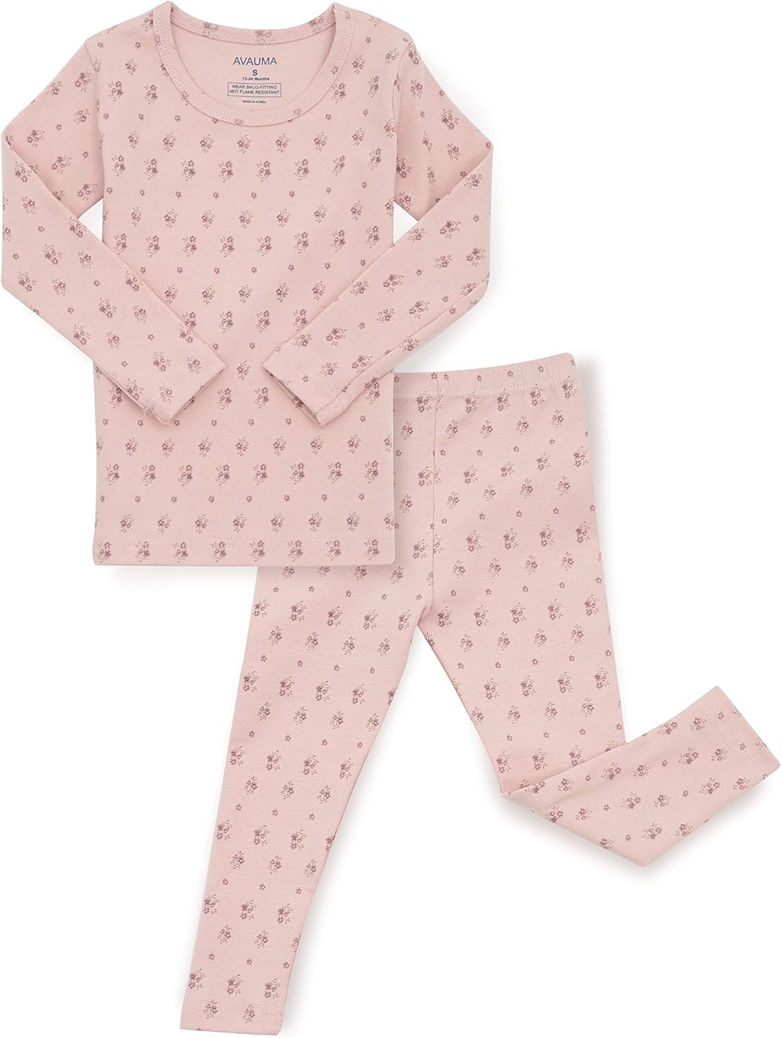 AVAUMA Baby Boys Girls Pajama Set 6M-7T Kids Cute Toddler Snug fit Pattern Design Pjs Cotton