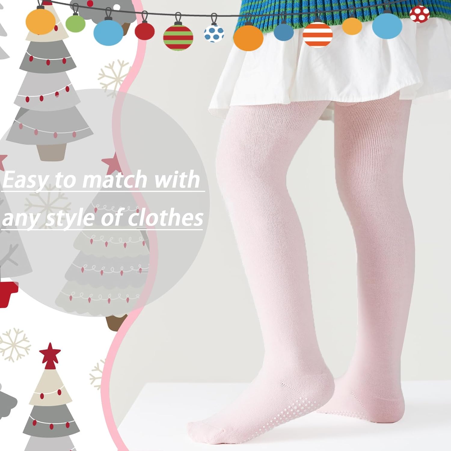 Mini angel Baby Tights Non Slip Baby Girl Tights Seamless Cotton Pantyhose Toddler Stockings Winter