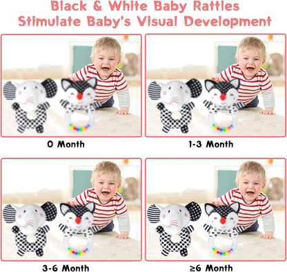 Baby Rattles 0-6 Months Newborn Toys Infant Toys 0-6 Months Rattles for Babies 0-6 Months Baby Toys