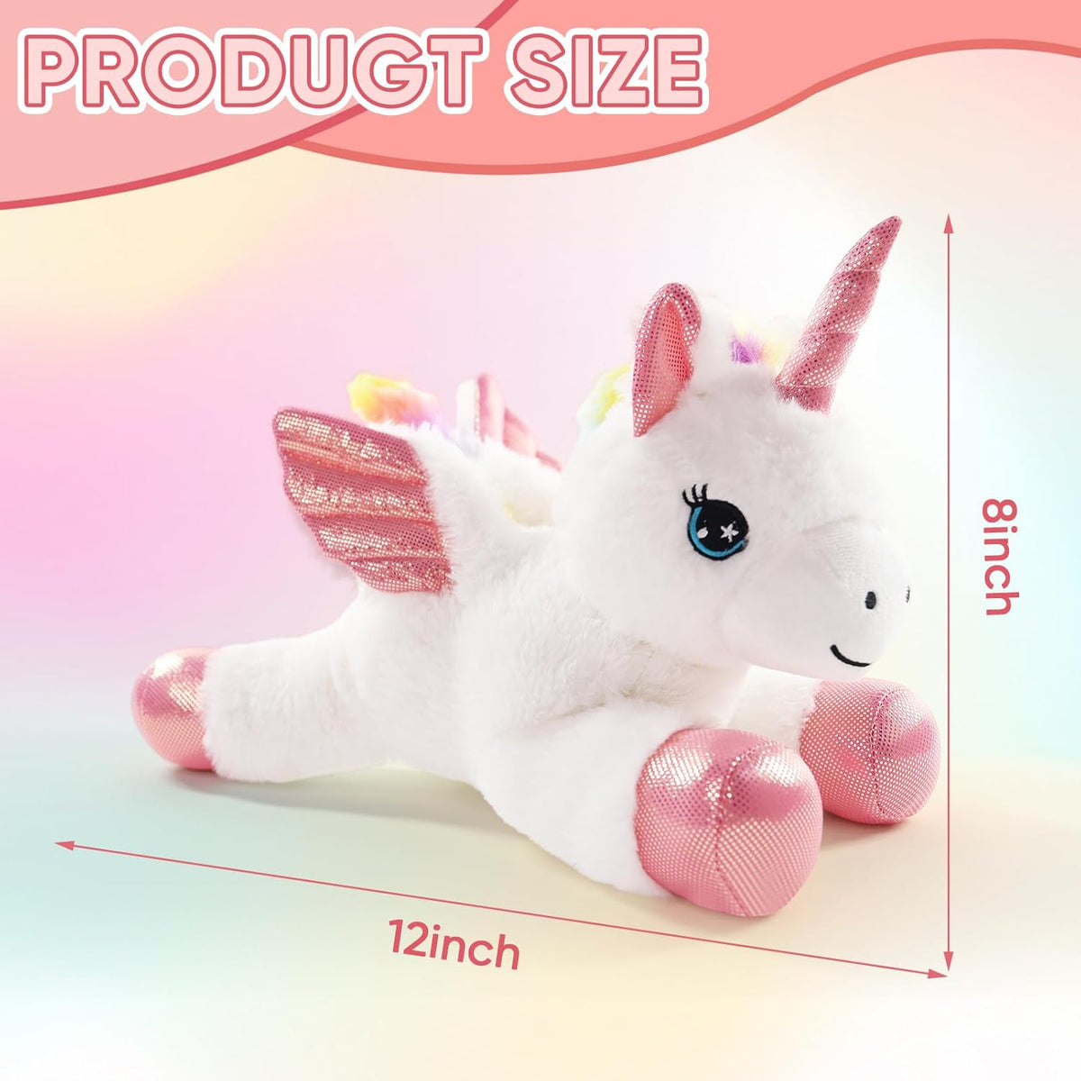 Sew Butiful Unicorn Stuffed Animal, 12in/30cm, Cute Plushies for Girls,Stuffed Unicorn Plush