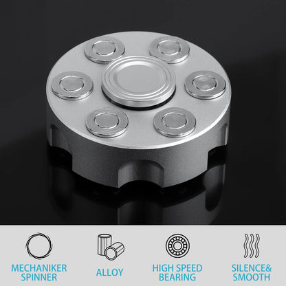 Desk Fidget Spinner Chain, Fidget Toy Metal, Infinity Cube Spinner Gift For Kids and Adults