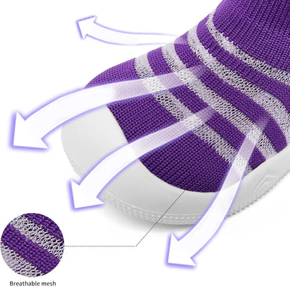 Eashi Baby Boy Girl Non-Skid Indoor Infant Walking Shoes Breathable Warm Elastic Sock Shoes with