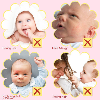 6 Pairs Newborn Baby Mittens No Scratch Gloves Infant Toddler Anti Scratch Essentials Unisex Cotton