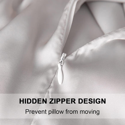 Mulberry Silk Pillowcase for Hair and Skin,Cooling Silk Pillow Case with Hidden Zipper,Allergen