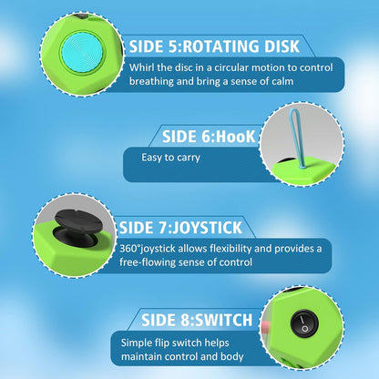 Fidget Dodecagon –12-Side Fidget Toys Cube Relieves Stress and Anxiety Anti depression cube for