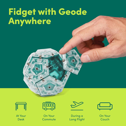 Speks Geode Sphere Magnetic Fidget Toy for Adults | Quiet Adult Sensory Toy for Stress Relief &