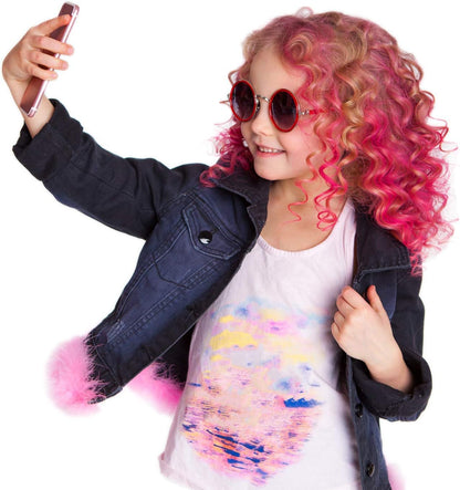 Desire Deluxe Hair Chalk for Girls Makeup Kit of 10 Temporary Colour Pens Gifts, Great Toy for Kids