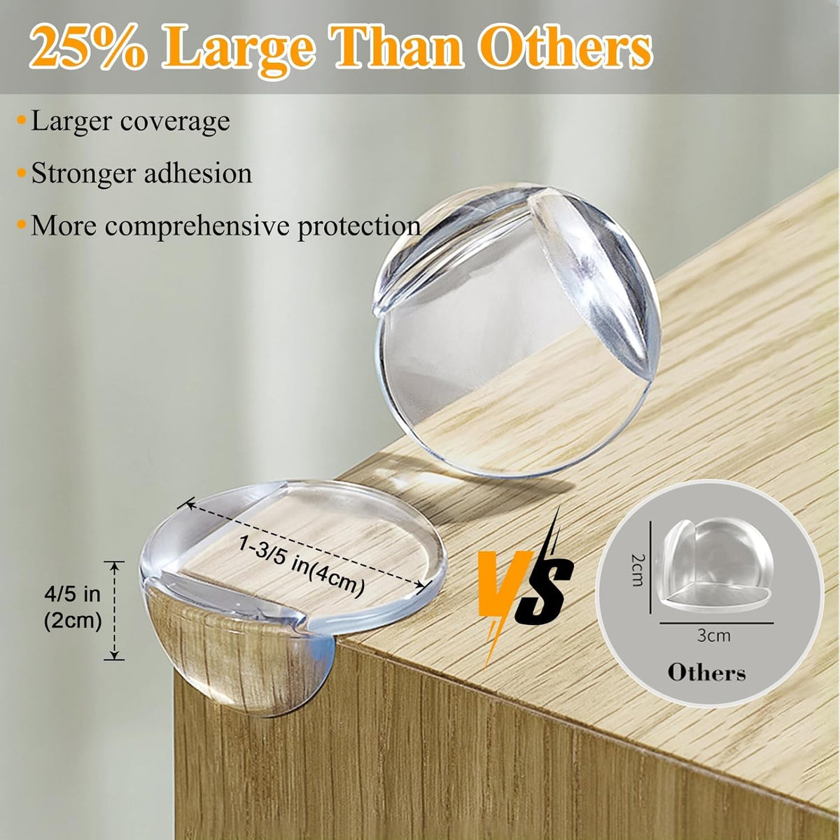 12 Pack Corner Protectors for Baby, Clear Corner Guards Protector Furniture Corner & Edges Safety