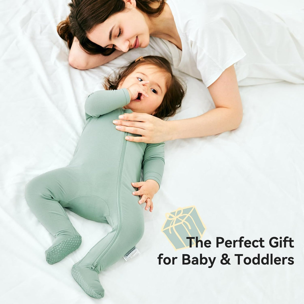 BubblePanda Rayon Made From Bamboo Baby Pajamas Baby Clothes for Boys Girls Unisex Zip-Front