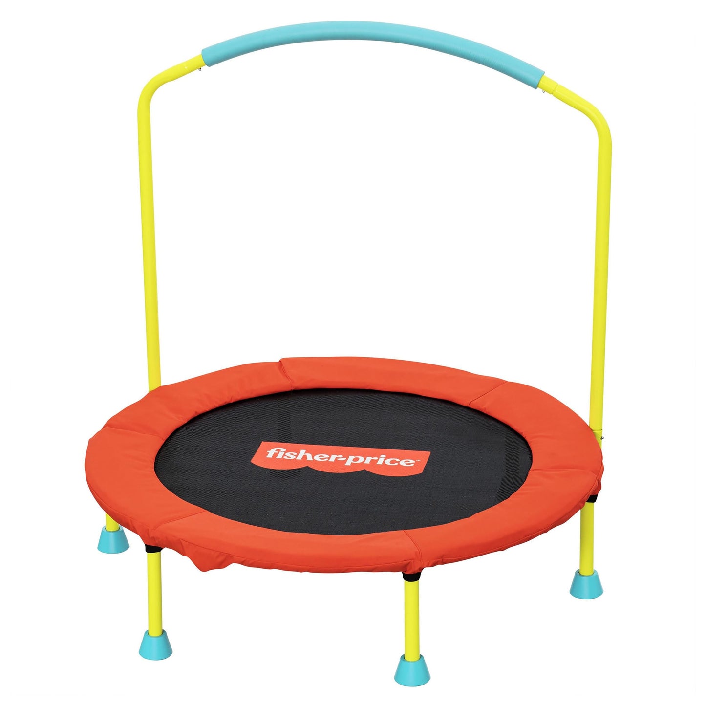 Fisher-Price Mini Trampoline, WonderJump 36" Round Bouncer, Multicolor
