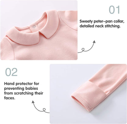 pureborn Baby Boys Girls Bodysuit Super Soft Cotton Romper 0-24 Months