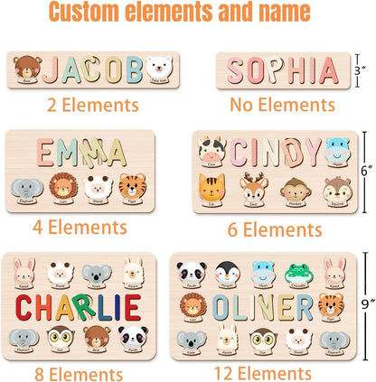 Personalized Name Puzzle for Kids, Personalized Baby Gifts Custom Name Puzzles for Toddlers 1-3