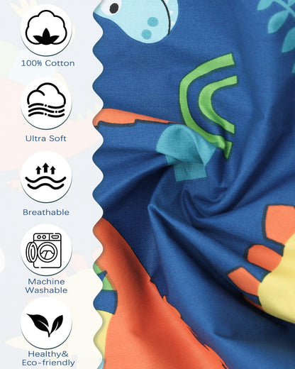 ALVABABY Toddler Pillowcases 2 Pack Organic Cotton Kids Pillow Cover Fit 13"x 18" or 12"x16"