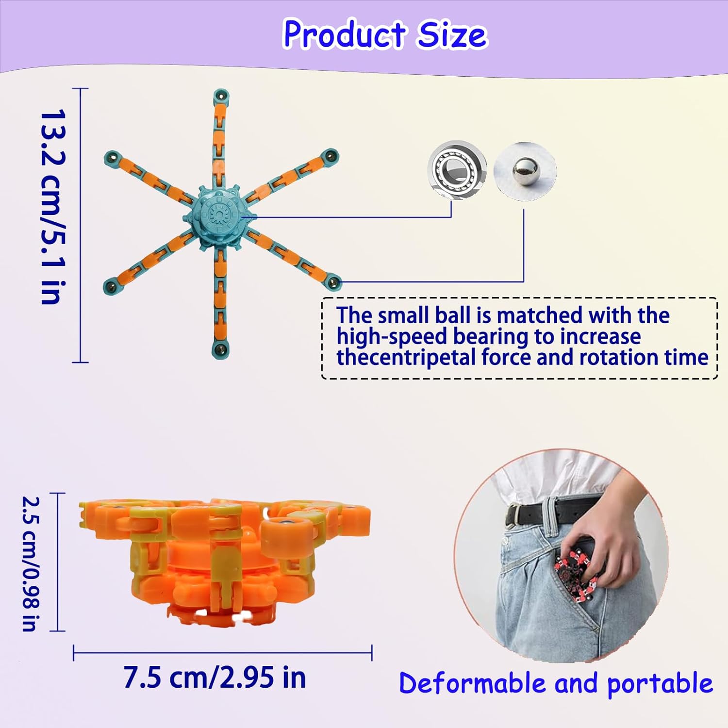 16 Pcs Fidget Spinner Toys Party Favors Goodie Bag Stuffers Gifts,Transformable Robot Fingertip