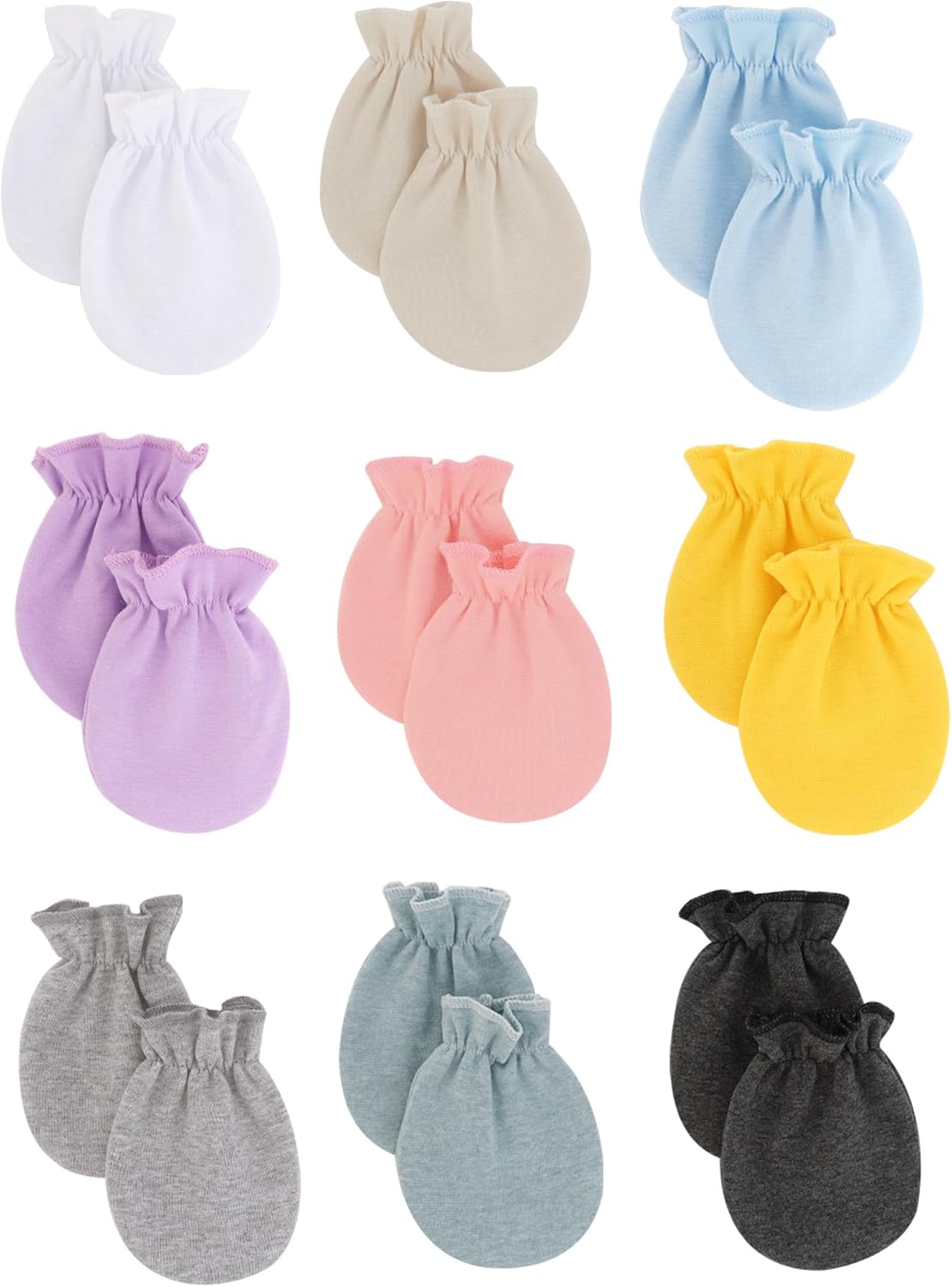 Cute Baby Mittens Newborn, No Scratch Baby Boy Mittens, Baby Girl Hat Gloves for Toddlers, Infant